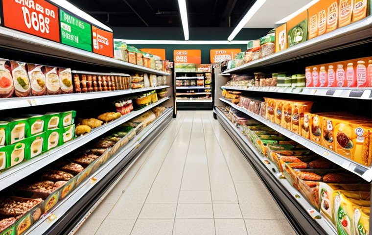 **Prompt 1: "Instant Food Revolution"**
A vibrant, inviting supermarket aisle filled with diverse and modern instant food options. Focus on eye-level shelves showcasing colorful, aesthetically pleasing packaging for healthy instant meals like quinoa bowls, vegan curries, and gourmet ramen. Emphasize labels indicating "high protein," "natural ingredients," and "organic." The scene should convey abundance, convenience, and a clear shift towards healthier, higher-quality choices in the instant food market. Bright, clean lighting, capturing a sense of innovation and consumer-driven change.